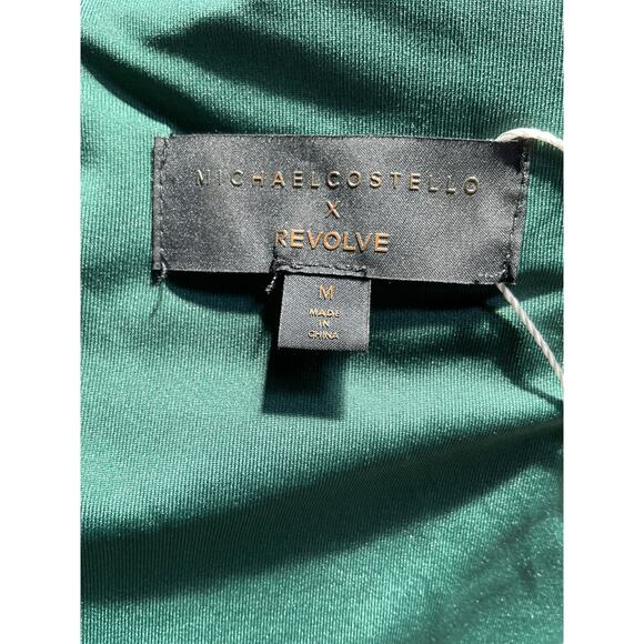 Michael Costello x Revolve 'Mr. Gibson' Green Rayon Mini Dress Size M - Picture 4 of 5